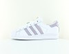 Adidas Superstar femme blanc mauve or