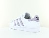 Adidas Superstar femme blanc mauve or