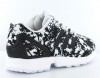 Adidas zx flux femme print BLANC/NOIR