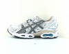 Asics Gel nimbus 9 blanc gris argent bleu ciel