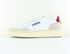 Autry Autry 01 suede blanc beige rouge