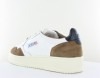 Autry Autry 01 suede chevre blanc marron noir