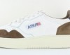 Autry Autry 01 suede chevre blanc marron noir