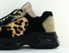 Bronx Baisley leopard cappuccino noir cappuccino leopard