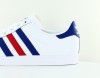 Adidas Coast star blanc bleu rouge