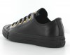 Converse Allstar Basse Cuir Noir/Or