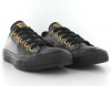 Converse Allstar Basse Cuir Noir/Or