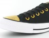 Converse Allstar Metallic toecap basse noir-or