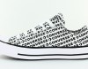 Converse Chuck taylor allstar ox logo blanc noir blanc