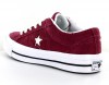 Converse One star premium suede Bordeaux blanc