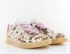 Coolway Goal poil beige marron rose print