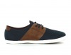 Faguo Cypress leather suede bleu marine marron