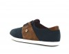 Faguo Cypress leather suede bleu marine marron