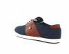 Faguo Cypress coton leather bleu marine marron