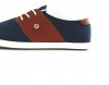 Faguo Cypress coton leather bleu marine marron