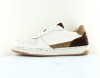 Faguo Alder leather suede blanc cassé marron beige