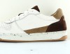 Faguo Alder leather suede blanc cassé marron beige