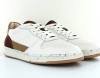 Faguo Alder leather suede blanc cassé marron beige