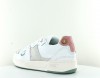 Faguo Ceiba baskets leather suede blanc beige rose vert