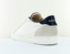 Faguo Ebony basket leather suede blanc bleu marine