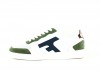 Faguo Baskets hazel leather suede blanc bleu vert marron