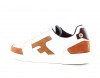 Faguo Baskets hazel leather suede blanc marron beige bordeaux