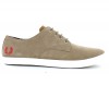 Fred Perry Foxx Suede Fred Perry BEIGE/ROUGE
