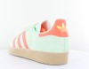 Adidas Gazelle vert pale orange fluo