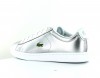 Lacoste Carnaby evo 318 metallisé Gris Argent-Blanc