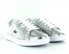 Lacoste Carnaby evo 318 metallisé Gris Argent-Blanc