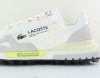 Lacoste Elite active blanc beige jaune fluo