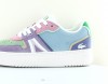 Lacoste L001 violet blanc bleu vert rose