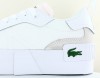 Lacoste L004 platform blanc vert