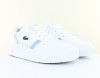Lacoste Tclip blanc bleu ciel rose