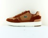 Lacoste Tclip leather marron beige