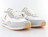 Lecoqsportif Louise Suede Nylon Gris-Optical White