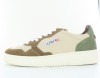Autry Medalist tricolor en daim beige marron vert