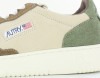 Autry Medalist tricolor en daim beige marron vert