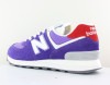 New Balance 574 violet blanc rouge