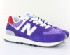 New Balance 574 violet blanc rouge