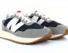 New Balance 237 gris blanc bleu marine