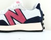 New Balance 327 blanc bleu rose