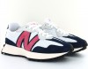 New Balance 327 blanc bleu rose