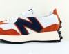 New Balance 327 blanc camel bleu marine