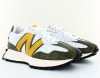 New Balance 327 blanc kaki jaune