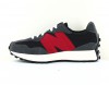 New Balance 327 gris noir rouge