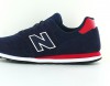 New Balance 373 suede bleu marine rouge