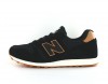 New Balance 373 suede noir beige gomme