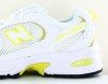 New Balance 530 blanc jaune fluo