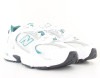 New Balance 530 femme blanc vert brillant argent